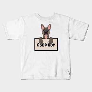 german shepherd good boy Kids T-Shirt